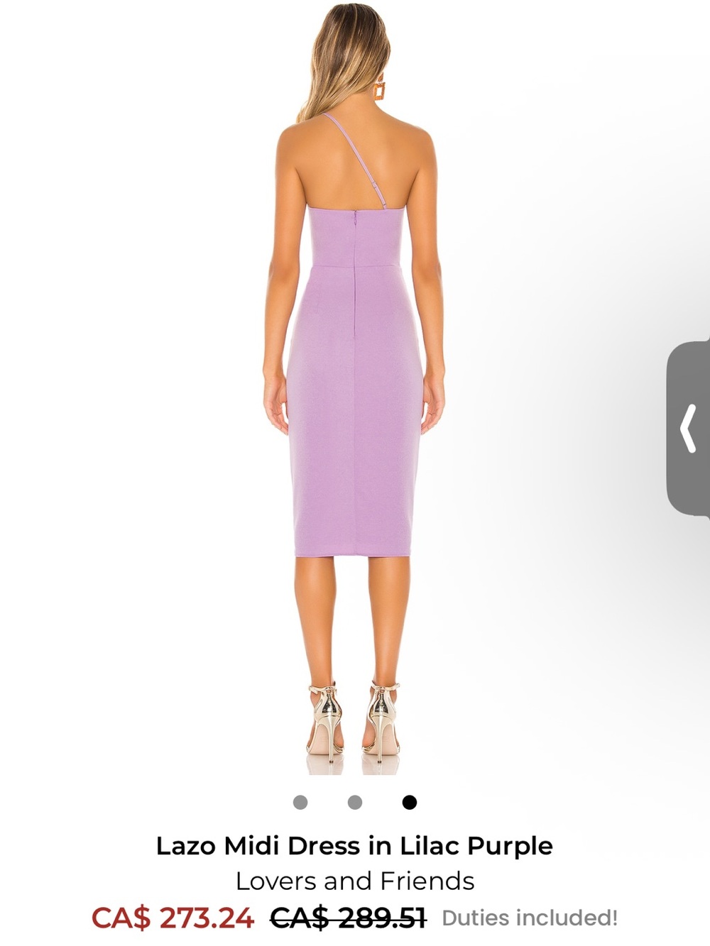 Lovers + Friends One-Shoulder Midi Dress in Yellow - Picture 2 of 5